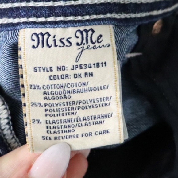 MISS ME Bootcut Jeans with contrast stitching, embroidered & rhinestones - Picture 8 of 14